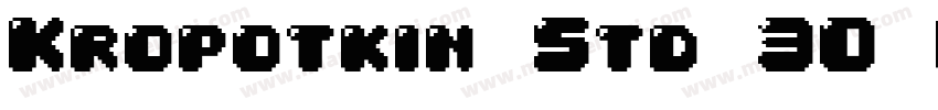 Kropotkin Std 30 Bol字体转换